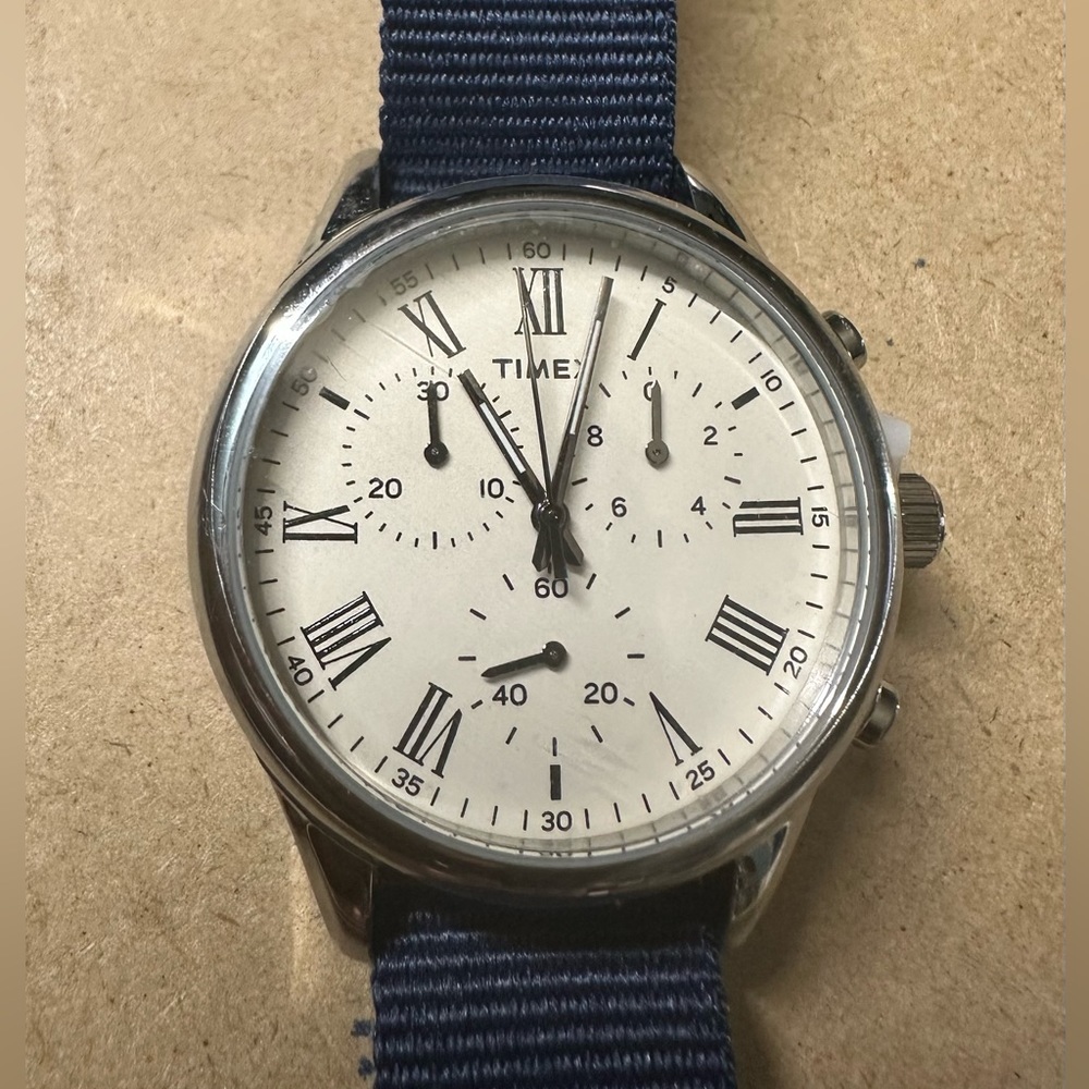 Timex Weston Avenue‎ 38mm Blue Strap Watch.